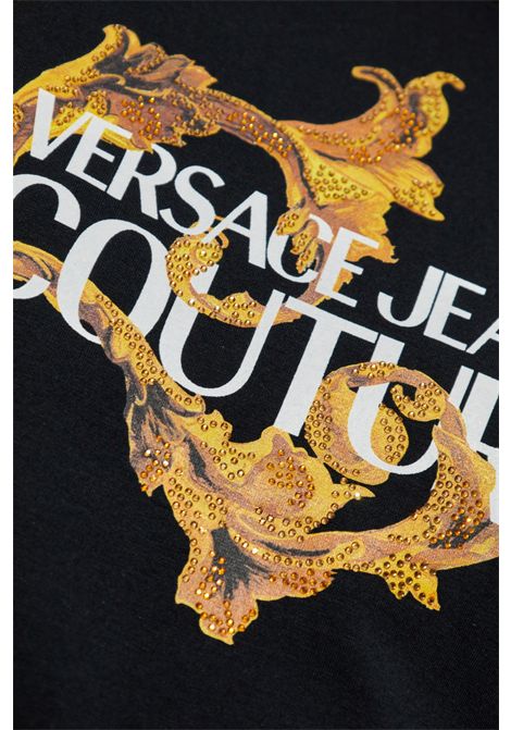 Abito con stampa e applicazioni VERSACE JEANS COUTURE | Abiti | 79HAOE06 CJ02EG89